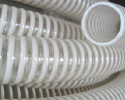 TUYAU PVC TRANSPARENT RENFORCE SPIRALE PVC - veber caoutchouc